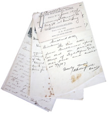 1898 ELKINS NATIONAL BANK Handwritten Letter & Ephemera  Lot of 17 ELKINS WV picture