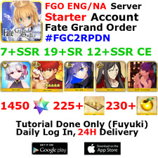 [ENG/NA][INST] FGO / Fate Grand Order Starter Account 7+SSR 220+Tix 1460+SQ #FGC picture