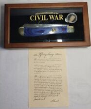 ROUGH RIDER RR1227 CIVIL WAR 150TH ANNIVERSARY KNIFE W CASE & Authentic Bullet  picture