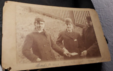 Male Friends Mustaches Bowler Hats Beser Dwight  Antique Photo Late 1800's? picture