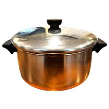 Revere Ware Vintage 1801 Copper Clad Stainless Steel 4.5 Quart Stock Pot picture