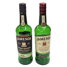 Jameson Irish Wisdom Stout Edition & Tripled Distilled Empty Bottles 750ml Craft picture