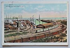 The Harbor, Los Angeles, California White Border Postcard 1922 Post 3656 picture