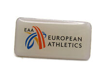 EAA European Athletics Pin White & Gold Tone picture