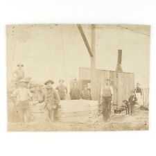 Morris Minnesota Well Digging Photo c1888 Great Northern Railway Workers C3051 picture