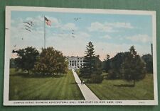 VINTAGE 1925 Postcard Iowa Ames IA State College Campus Ag Hall J2 picture