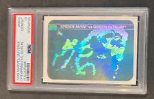 1990 Impel Marvel Universe Spiderman Vs Goblin Hologrm MH5 Gem PSA 10 (90702795) picture