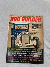 Rod Builder Magazine (November  1959) vintage hot rod magazine picture