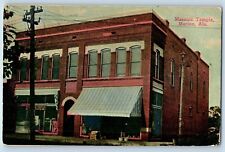 Marion Alabama AL Postcard Masonic Temple Building Exterior 1910 Vintage Antique picture