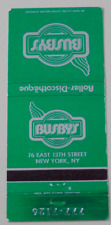 BUSBY'S ROLLER DISCOTHEQUE MATCHBOOK COVER * NEW YORK, NEW YORK picture