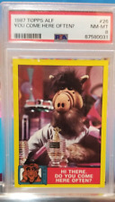 💥 1987 ALF SERIES 1 Card #26 COME HERE OFTEN? PSA 8 NM-MT PERFECT GIFT 💥 picture