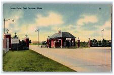 c1930's View Of Main Gate Fort Devens Massachusetts MA Unposted Vintage Postcard picture