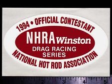 NHRA Winston Drag Racing Series 1994 - Original Vintage Racing Decal/Sticker picture
