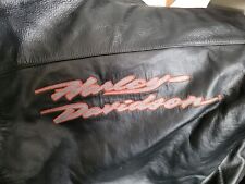 Harley Davidson Men's Leather Motorcycle Jacket, HD Bike Coat - Size Small S picture