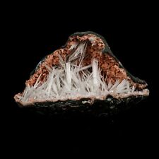 Scolecite Sprays Inside Heulandite Geode Natural Mineral Specimen # B 5286 picture