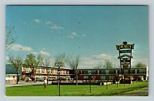 Wall SD-South Dakota The Plains Motel Panoramic Advertising Vintage Postcard picture