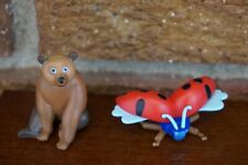 FIGURE Eric CARLE Set Very Grouchy Ladybug Brown BEAR Mini Action Figure Book To picture