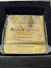 zippo Hard Rock CAFE 1932 1990 Gold Double Ear Vintage picture