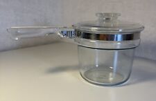Vintage Pyrex Flameware Glass Double Boiler Upper 1.5 qt With Lid 6283-U picture