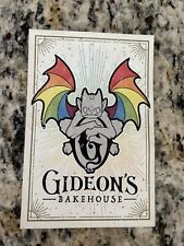 DISNEY June 2021 GIDEON’s Bakehouse Pride Menu Card RARE RETIRED picture