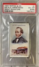 SIR W.G. ARMSTRONG 1924 Teofani & Co Great Inventors #1 PSA 6(MK) EX-MT Pop 1 picture