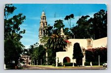 Plaza De Panama California Tower San Diego California CA Postcard PM Clean WOB picture