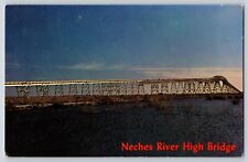 Postcard Neches River High Bridge - Port Arthur & Orange Texas picture