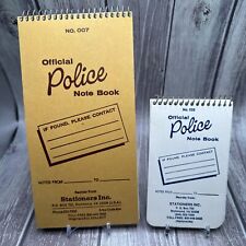 Vintage Official Police Notebooks 007 AND 035 Stationeers Richmond Virginia picture