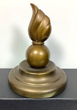 Vintage Flaming Bomb Paperweight , statue , or figurine Brass or other metal picture