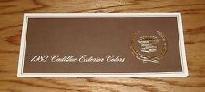 Original 1983 Cadillac Seville Eldorado De Ville Exterior Colors Sales Brochure  picture