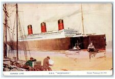 c1910 Cunard Line R.M.S. Berengaria Steamer Cruise Ship Vintage Antique Postcard picture