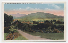 VT ~ Billing's Covered Bridge over Otter Creek RUTLAND Vermont c1920's Postcard picture