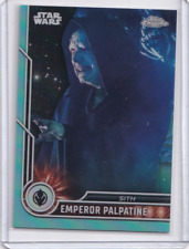 Topps 2023 Star Wars Chrome  Ian McDiarmid as Emperor Palpatine  Aqua /199 #72 picture