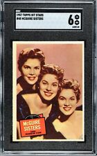 1957 Topps Hit Stars #48 McGuire Sisters Sgc 6 picture