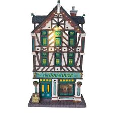 Lemax Essex Street Facade The Dog And Duck Pub Lighted Christmas Building 65073 picture
