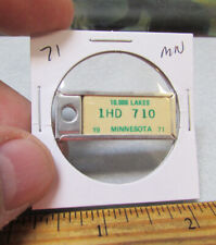 1971 Minnesota 1HD 710 DAV Mini License Plate tag keychain Disabled Am Vet picture
