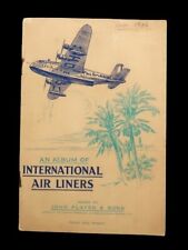 Vtg Navy Cut Tobacco Cards International Air Liners John Player & Sons Complete picture
