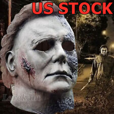 Michael Myers Full Mask Halloween Scary Kills Horror Movie Cosplay Costume Latex picture