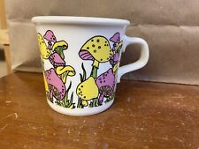 Vintage Bright Colorful Mushrooms Coffee Mug Cup Taylor International USA picture