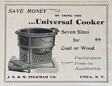 1897 AD(M19)~J.S. & M. PECKHAM CO. UTICA, NY. COAL OR WOOD PORTABLE COOKERS picture