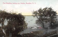 Fort Hamilton Looking Over Harbor Brooklyn NY New York c1910 Postcard 4345 picture