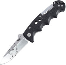SOG Kilowatt Folding Blade Wire Stripper Black Handle Electrician Knife EL01CP picture