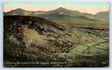 Postcard Franconia Mountains from Mt Agassiz, Bethlehem NH 1915 I184 picture