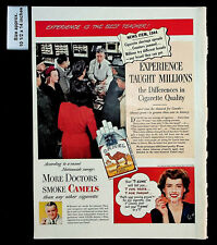 1947 Camel Cigarettes Shortage During War Taste Doctors Vintage Print Ad 31209 picture