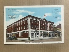 Postcard Gallipolis OH Ohio Hotel Lafayette Street View Vintage PC picture