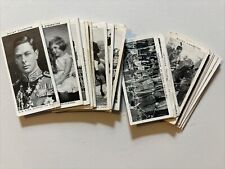 1937 W.O. & H.O WILLS CIGARETTES OUR KING AND QUEEN 31 PARTIAL CARD SET - picture
