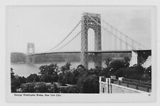 Vintage Postcard George Washington Bridge New York City RPPC Unposted picture