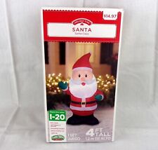 Holiday Time Airblown® Inflatable 4 Ft Light-Up Santa Indoor/Outdoor Easy Set Up picture