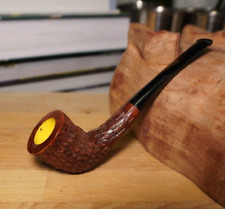 Unsmoked Honey Brook National Briar Pipe Co. Bent Carved Dublin Tobacco Smoking picture