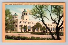 Los Angeles CA- California, New Terminal Annex Post Office, Vintage Postcard picture